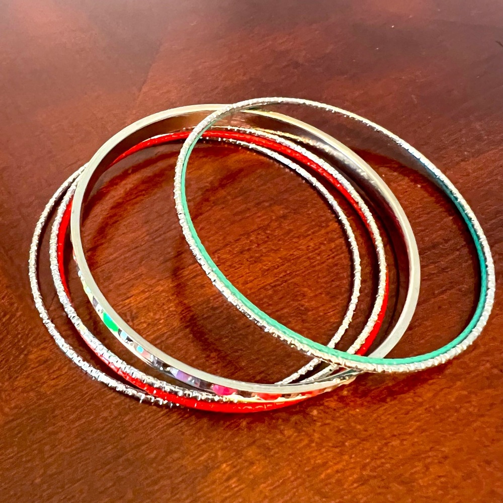 Bangle bracelet set- Multi-colored